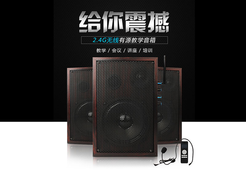 耀彩网2.4G无线讲授音箱系列-配套无线数字麦克风